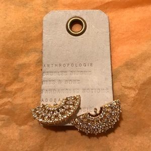 Anthropologie fan earrings